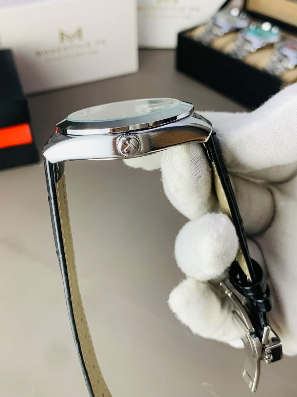 Tissot Gentlemen Belt (Black Belt Black Dail)