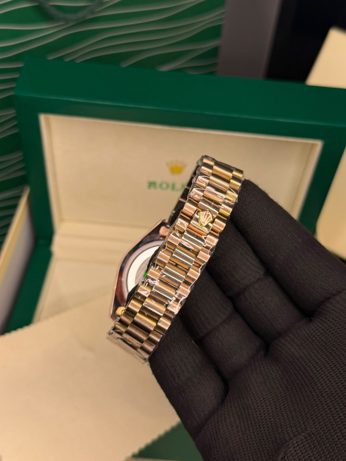 Rolex Day and Date - Rose Gold And White