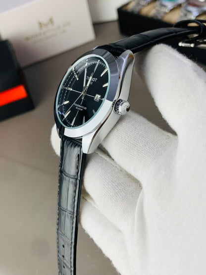 Tissot Gentlemen Belt (Black Belt Black Dail)