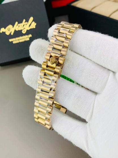 Rlx Day And Date Diamond (Green)