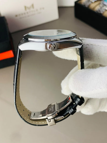 Tissot Gentlemen Belt ( Black Belt Copper case Black Dail)