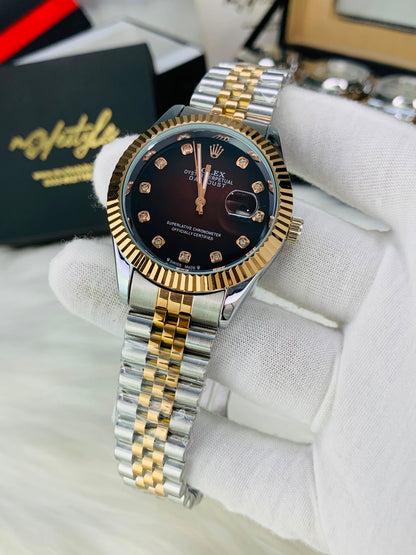 Rlx Just Date Automatic Movement (Dark Brown Dail)