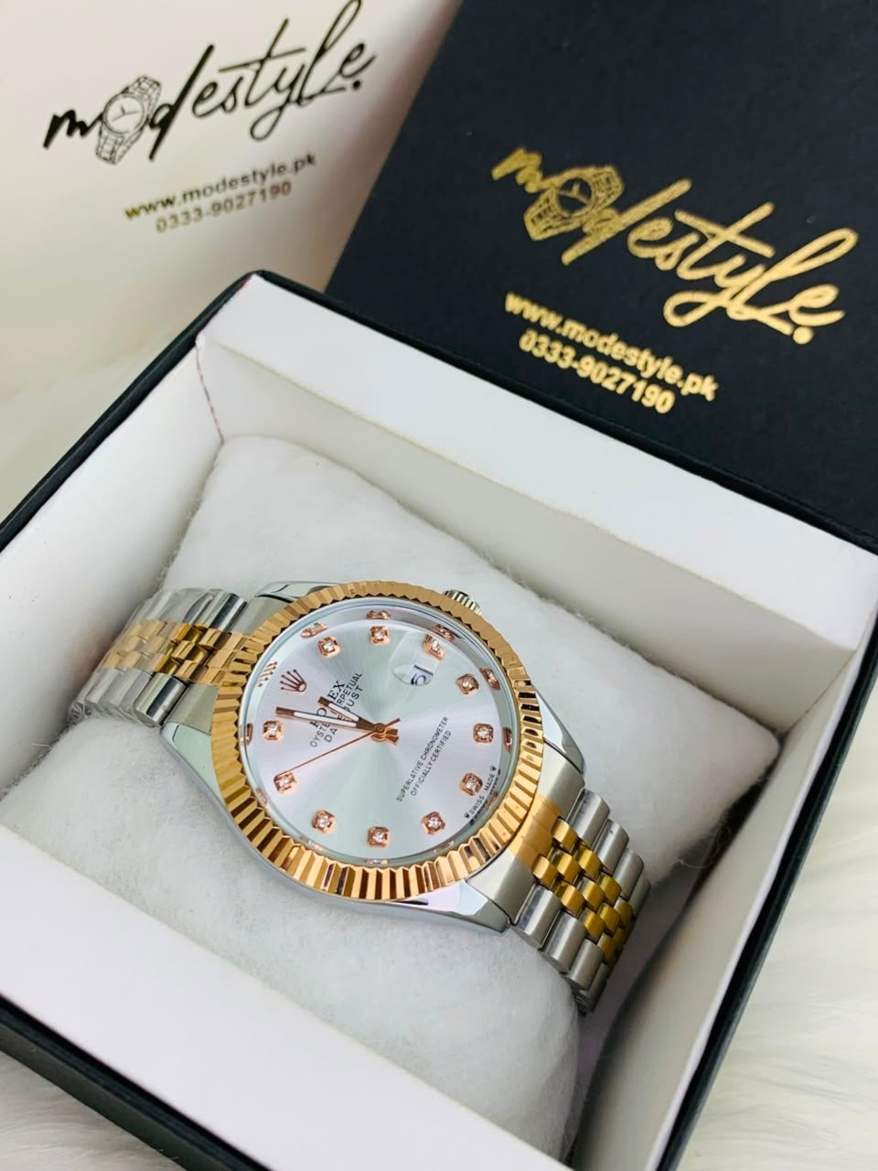 Rlx Just Date Automatic Movement (White Dail)