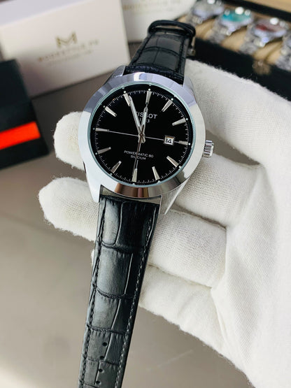 Tissot Gentlemen Belt (Black Belt Black Dail)