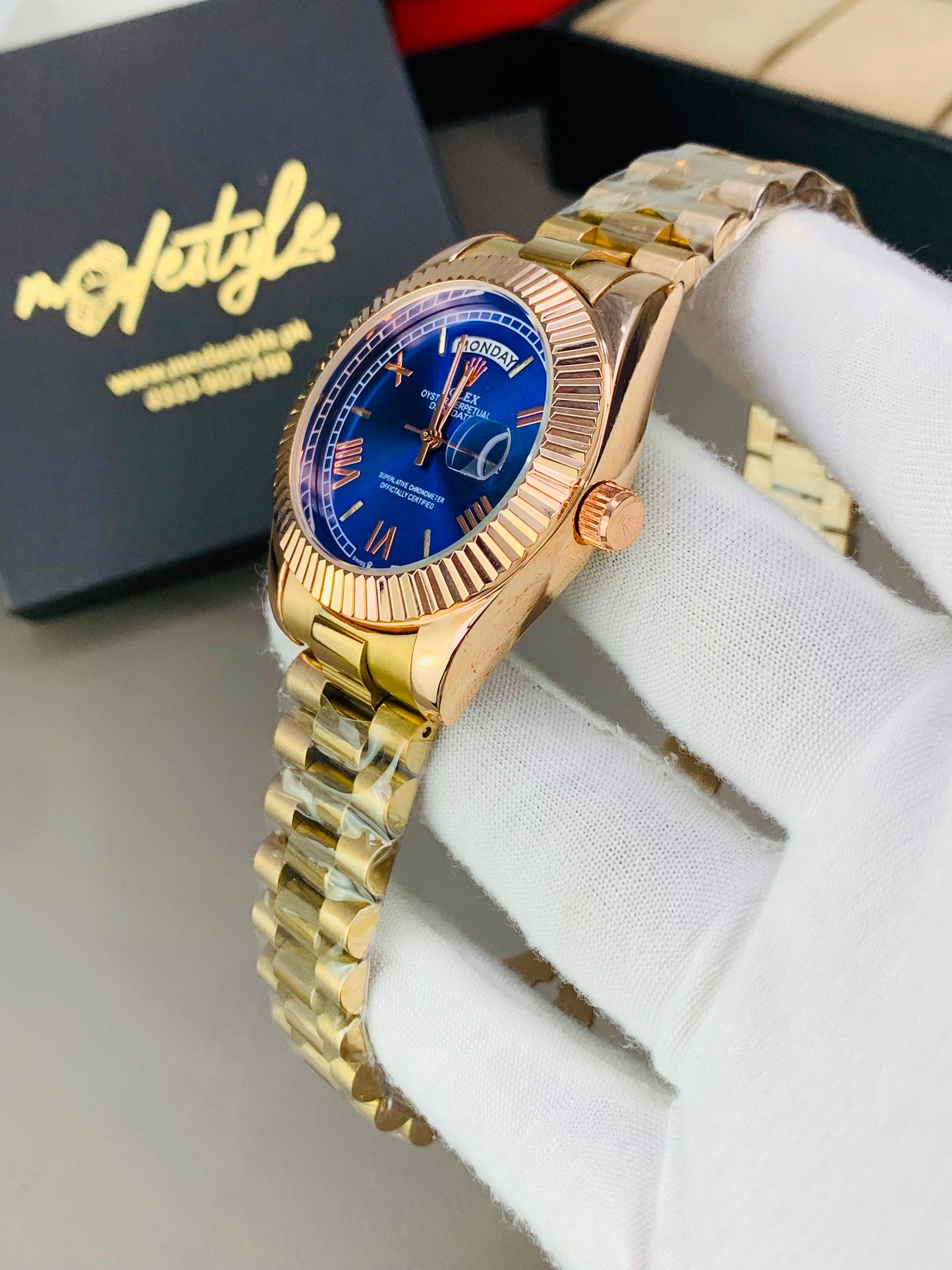 Rlx Day And Date Model (Blue)