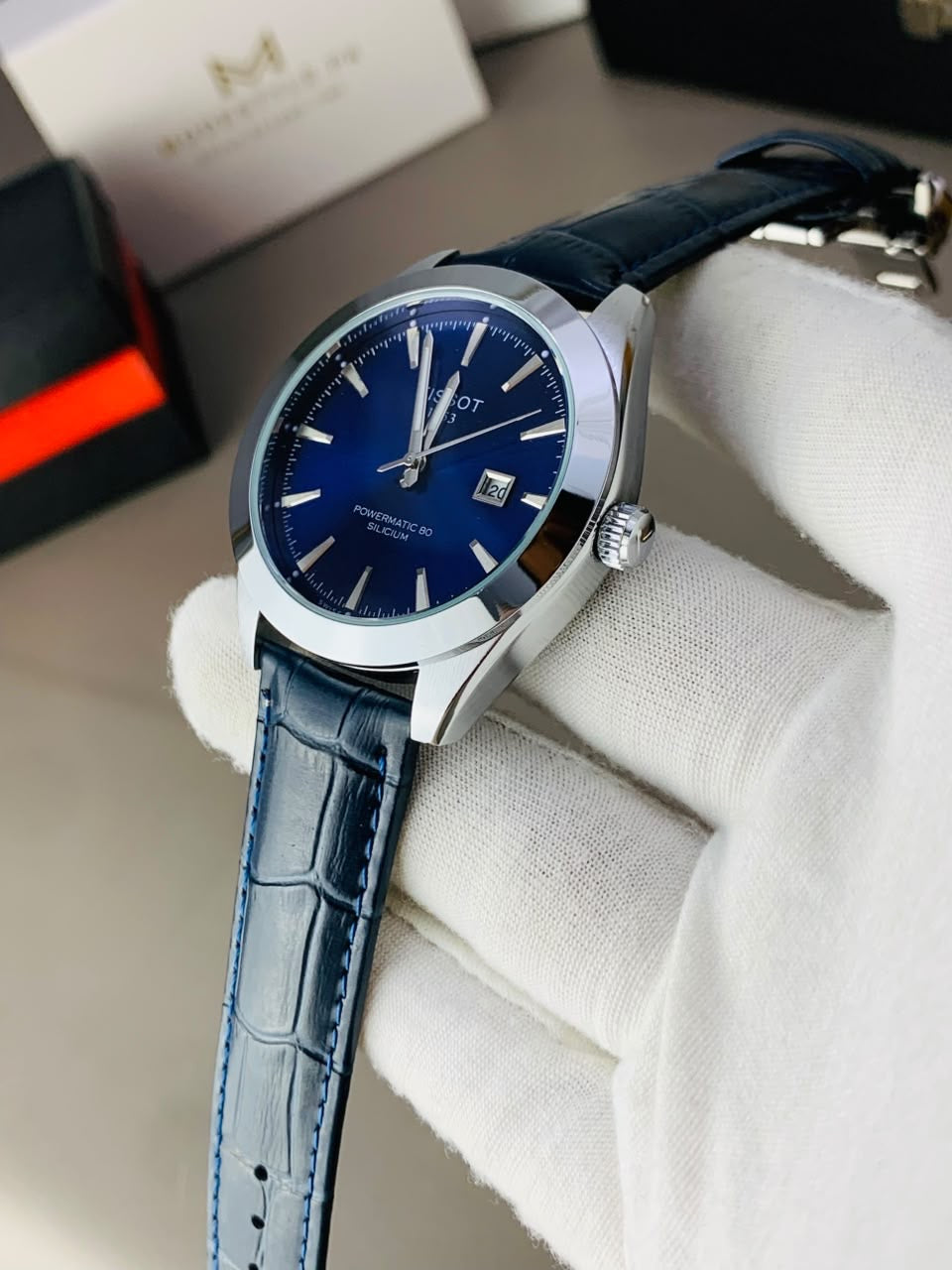 Tissot Gentlemen Belt (Blue)