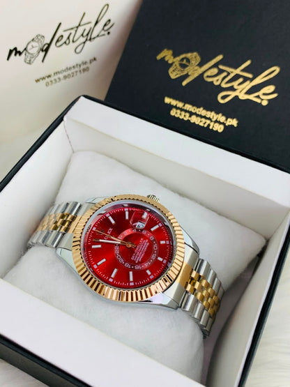 Rlx Sky-Dweller Automatic Movement (Red Dail)