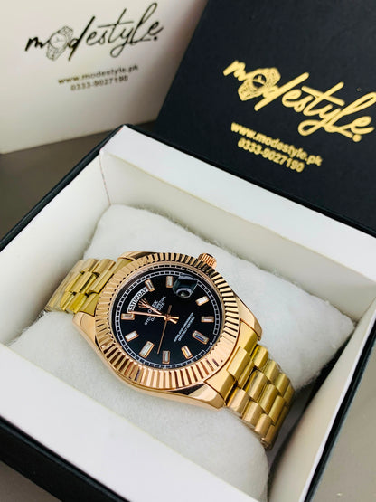 Rlx Day And Date Diamond (Black)