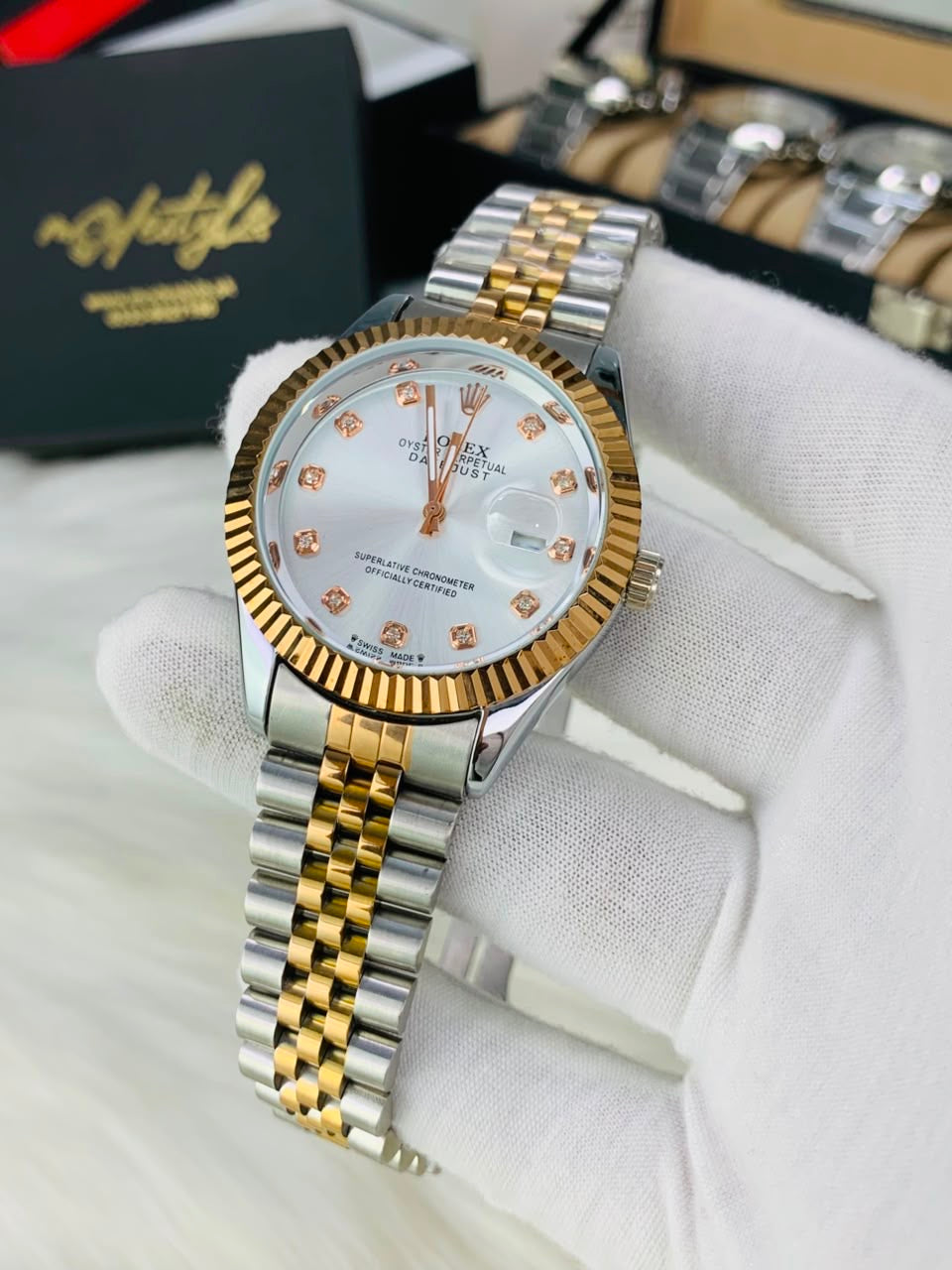 Rlx Just Date Automatic Movement (White Dail)