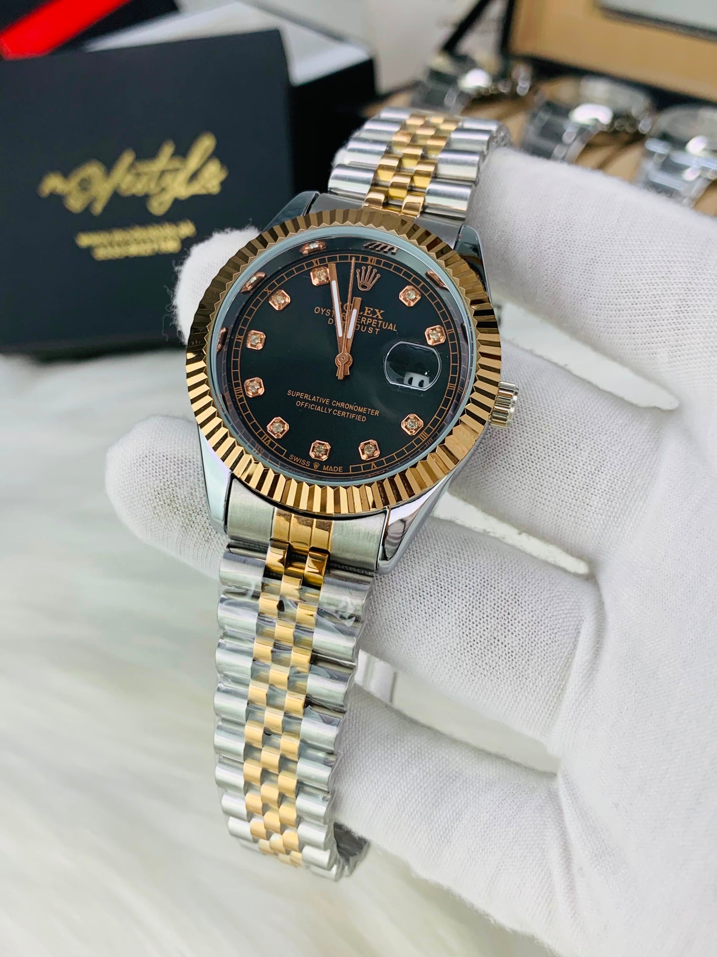 Rlx Just Date Automatic Movement (Black Dail)