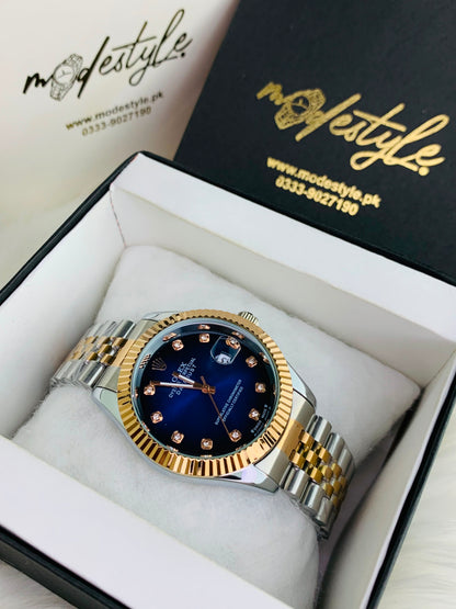 Rlx Just Date Automatic Movement (Blue Dail)