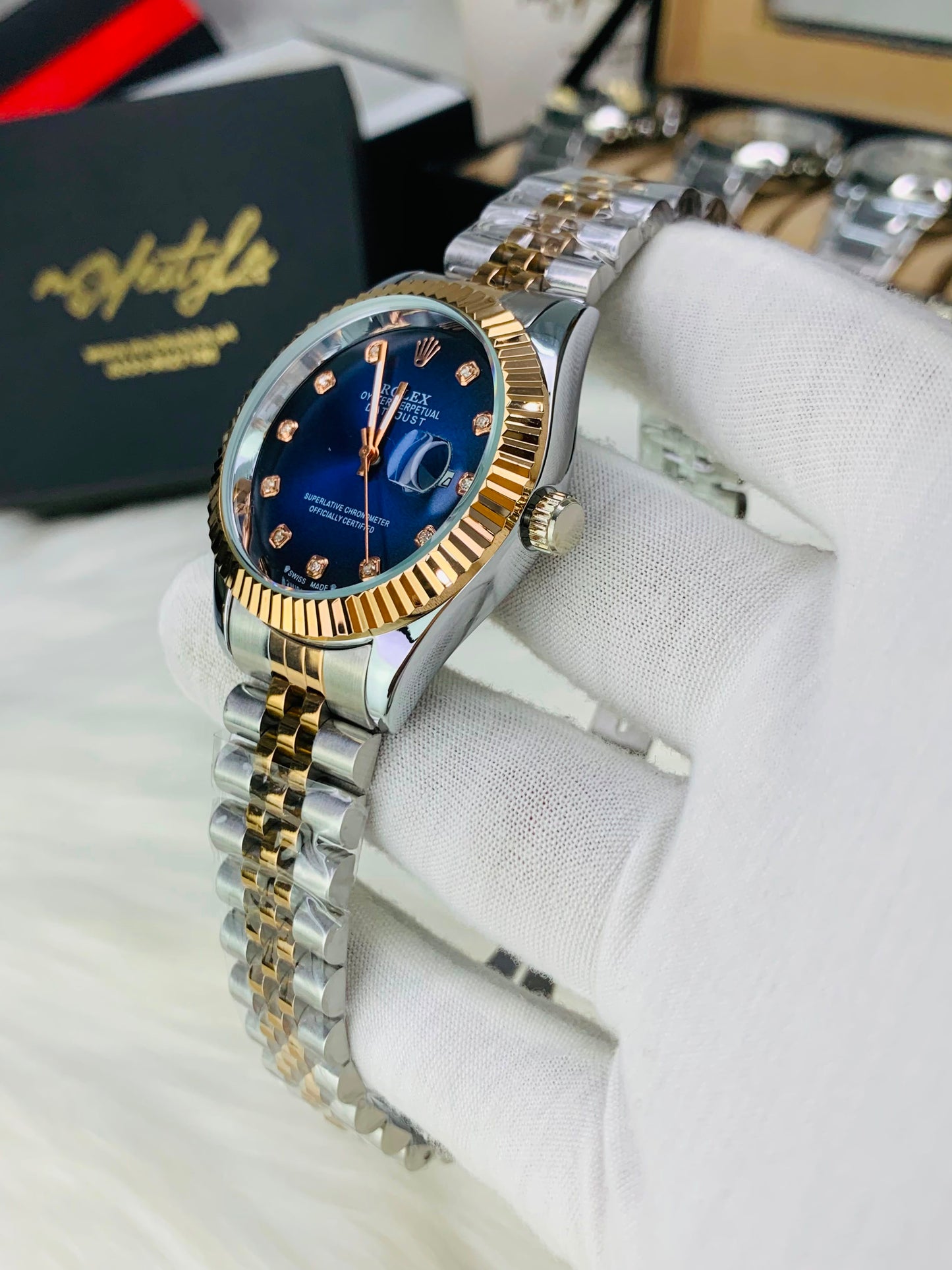 Rlx Just Date Automatic Movement (Blue Dail)