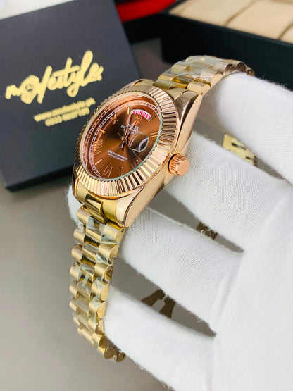 Rlx Day And Date Model (Brown)