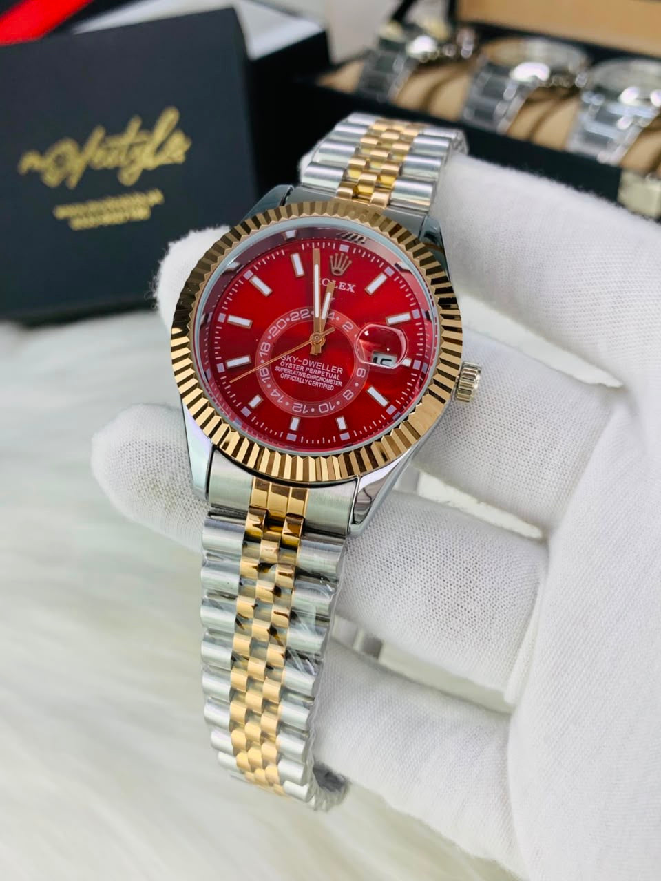 Rlx Sky-Dweller Automatic Movement (Red Dail)