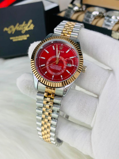 Rlx Sky-Dweller Automatic Movement (Red Dail)