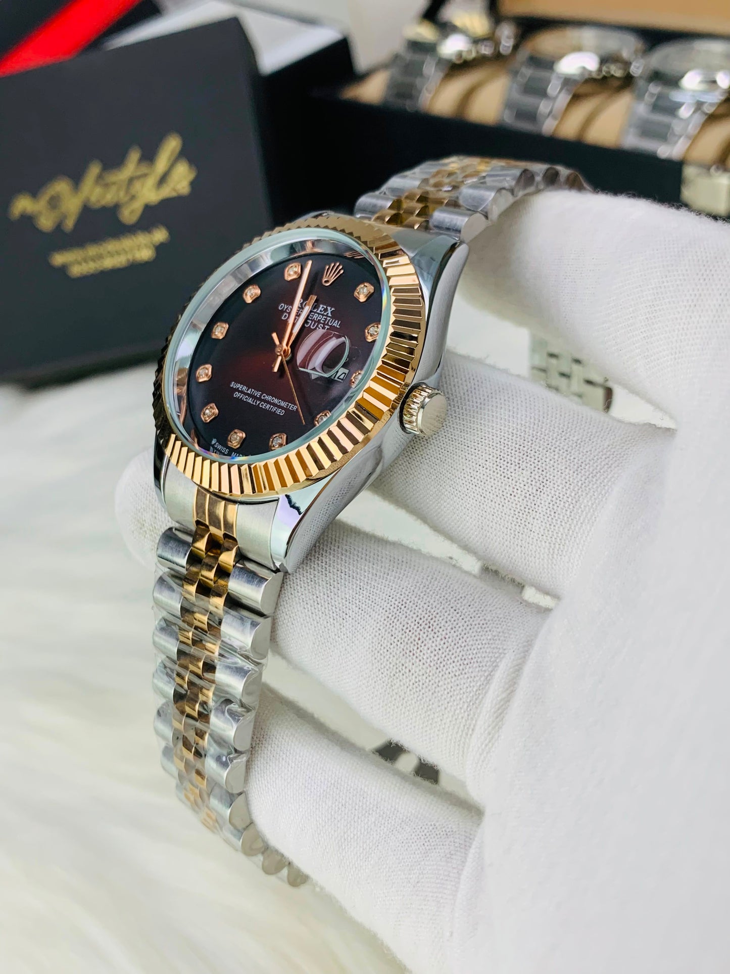 Rlx Just Date Automatic Movement (Dark Brown Dail)