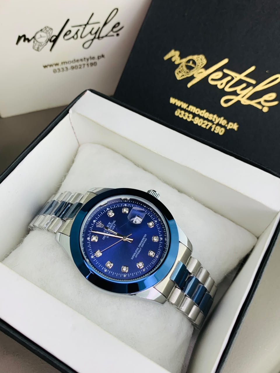 Two tone Stone Model - Two tone Blue