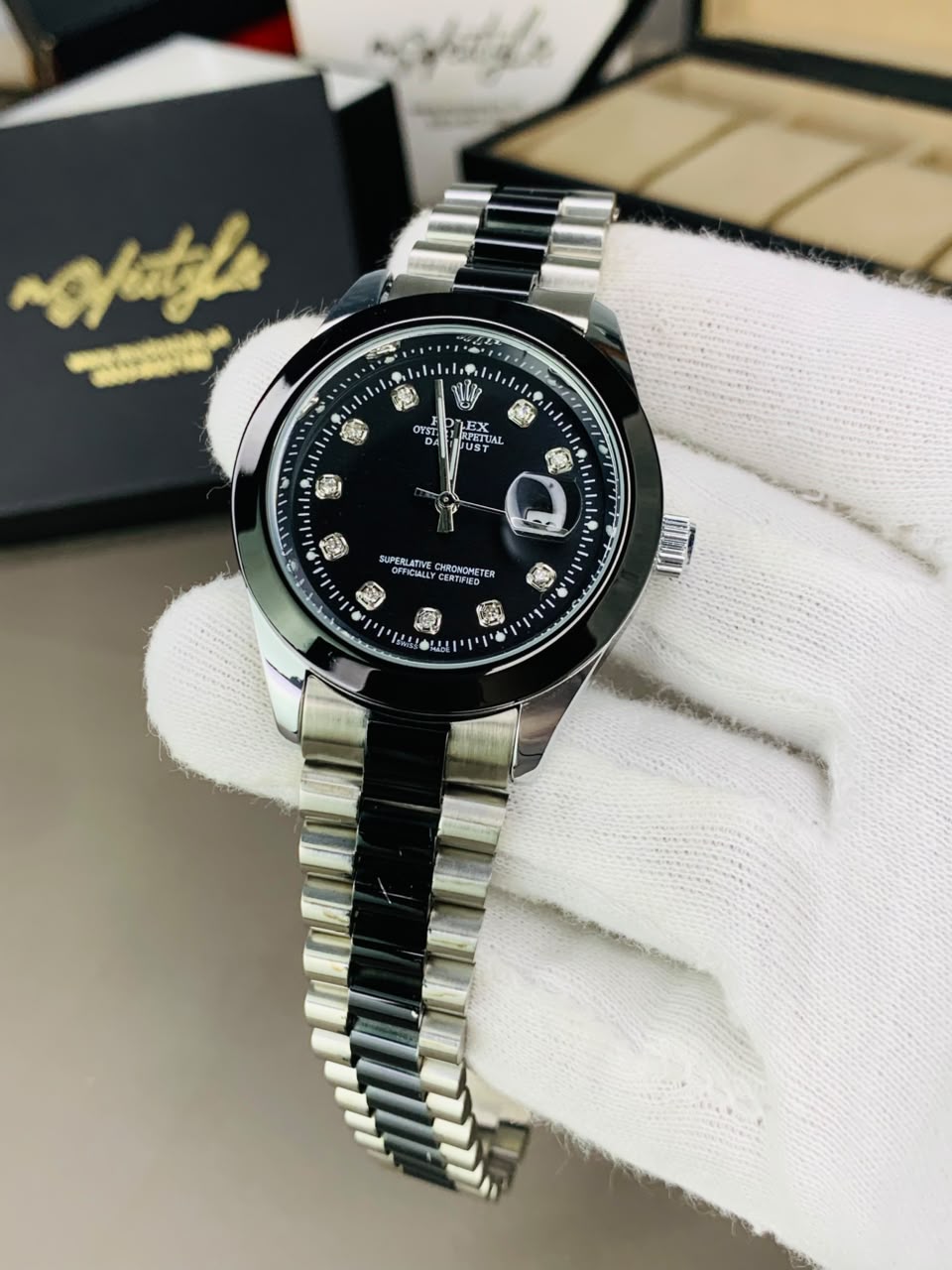 Two tone Stone Model - Two tone Black