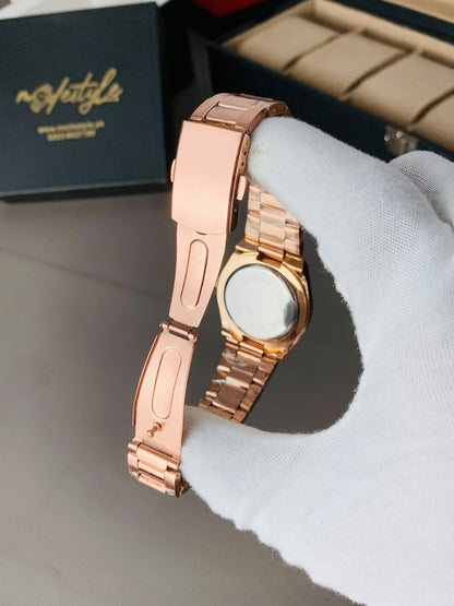Tissot PRX Classic Stainless Steel Watch For Women (Rose Gold & White)