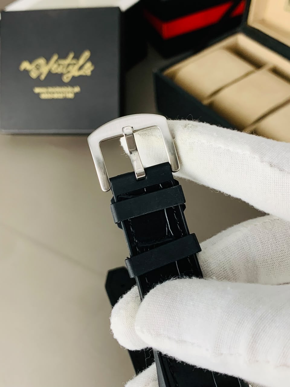 FM Vanguard Iced Diamond Watch (Black Copper)