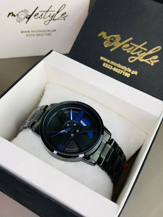 Skemi Spinner Luxury Chain Watch (Blue)