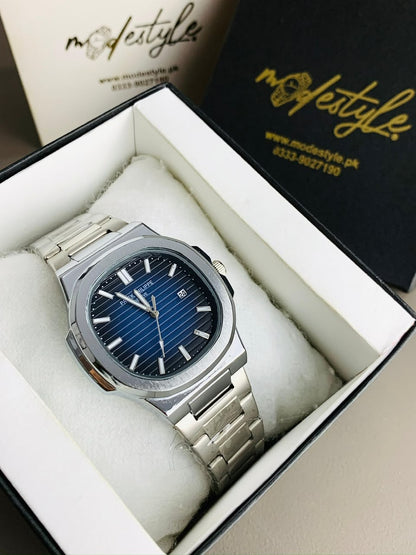 Men's Automatic Movement Stainless Steel Watch - Date Display