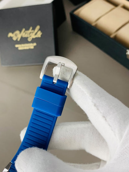 Gucci Luxury Rubber Belt Watch (Blue)