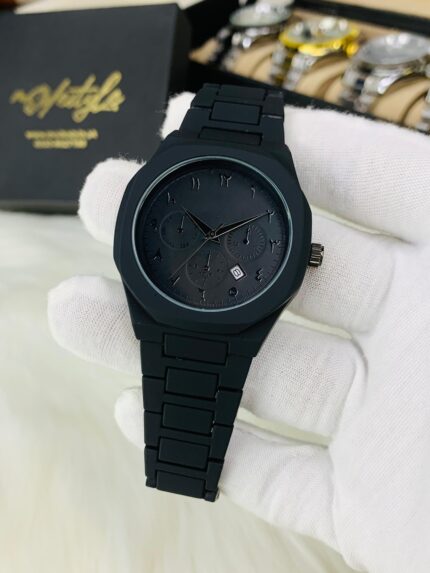 Black Aura Metal Watch