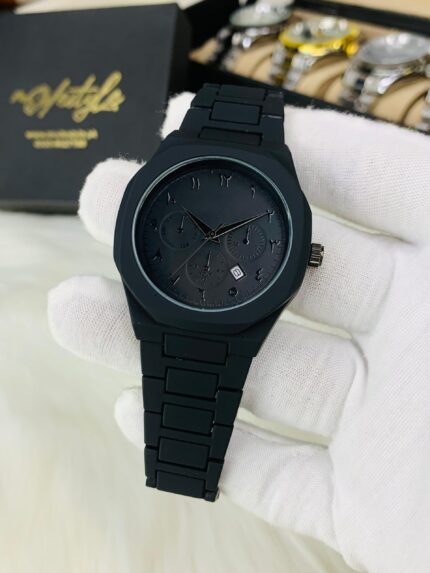 Black Aura Metal Watch