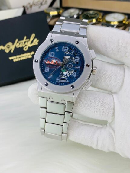 Hublot New Model (Silver chain Blue dail)